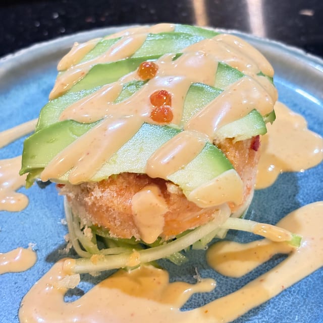 Crunchy Spicy Salmon Tartar.